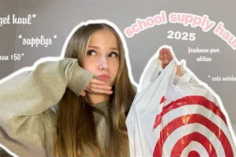 2025 school supply haul 🛍️ (freshman year!)