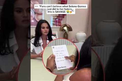Selena Gomez trolls her haters so hard 💥😭 #selenagomez #rarebeauty #fyp