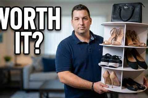 I Tested the SpaceAid Rotating Shoe Rack - Here's What I Found