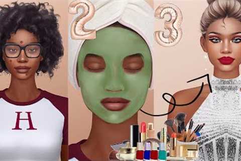 Asmr skin care routine for acne-prone sensitive skin animation