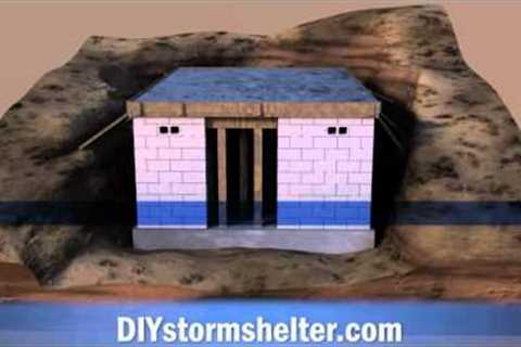 Concrete block DIY Storm Shelter 12x20 foot