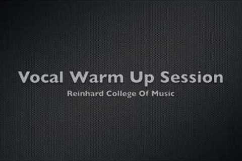 Singing Lessons - Vocal Warm Up Exercises (PART 1 of 3)