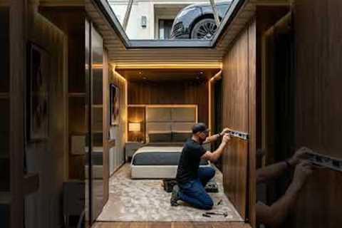 Turning a Shipping Container into a Hidden Luxury Bedroom Bunker