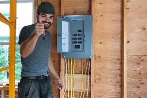 Off-Grid ELECTRIC | Wiring Our Tiny Cabin! | Ep. 9 | Little Lost Cabin