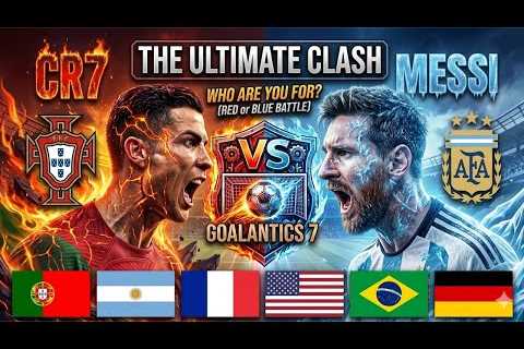 RED or BLUE Battle: Ronaldo, Neymar Vs Messi, Mbappe GLOBAL DUEL ⚽🔥❄️🇺🇸🇩🇪🇧🇷🇫🇷🇬🇧