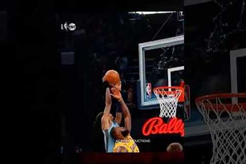 Did Ja just dunk on LeBron?