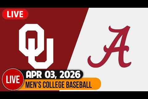 Oklahoma vs Alabama Live HD April 03, 2026 | Men's College Baseball