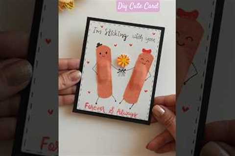 Turning band-aids into the cutest gift ever 💕 #crafts #lovecard
