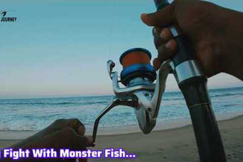Bait Fishing For Monster Fish #fishing #fishingvideo #camping #fish #ocean #beach #catch