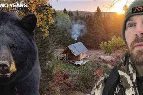 |TWO YEARS| Building a Log Cabin + Homestead in the Wild