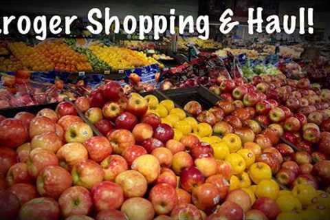 ASMR Shop with me! (No talking) Kroger grocery store shopping & haul! Beautiful food and..