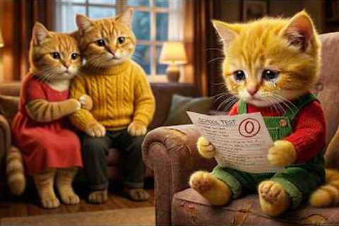 Ginger Kitten Gets a Low Score – Mama Cat Takes Him Out for a Surprise Gift! 🎁🐱