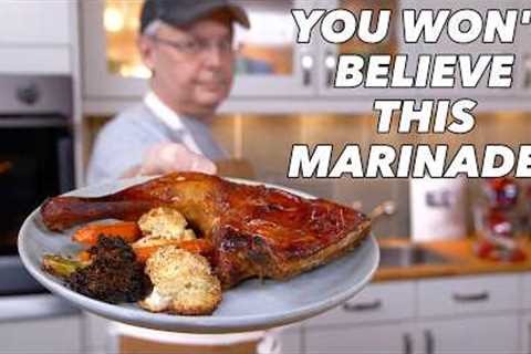 Juicy Chicken Leg Quarters + Roasted Veggies | Easy Dinner Recipe