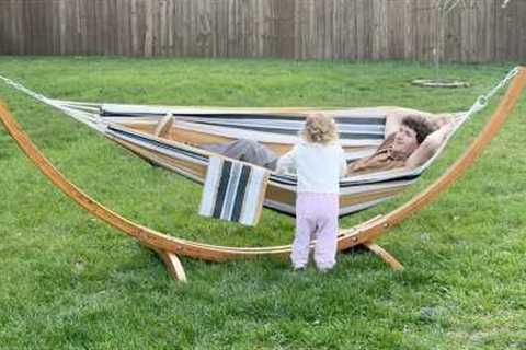SUNCREAT Hammocks for Outside with Stand, Porch Hammock and Stand | Honest Review