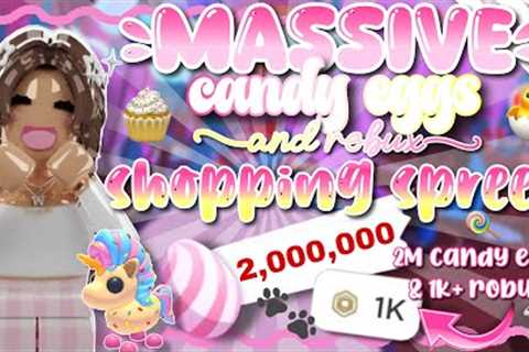 *HUGE* SUGARFEST Adopt Me SHOPPING SPREE!🧁🛍️[2million candy eggs &amp; 1K+ robux!] 🤭🍭