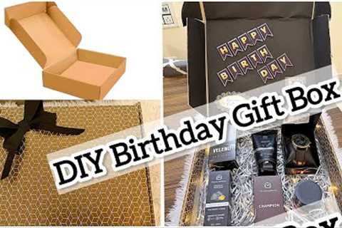 DIY Birthday Gift Box / Handmade Birthday gift Box from cardboard / Birthday Hamper / Birthday Craft