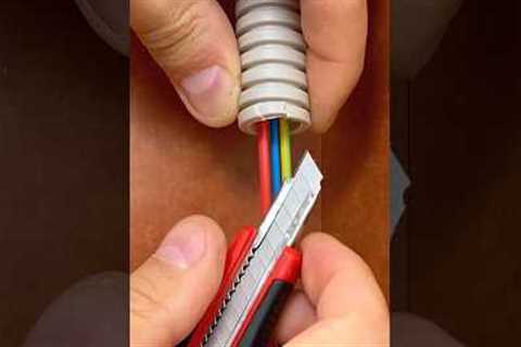 Excellent method of connecting PVC pipes for electrical wiring #diy #tips #electrician