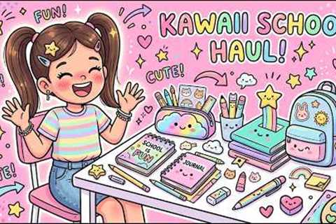 School Supplies Haul 🎒 | Cute & Useful Stationery for Kids | Hira Art Gallery