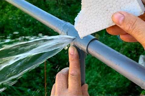 Few people know this secret! Styrofoam and pvc pipes,  amazing idea