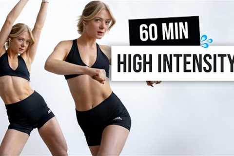 60 MIN INTENSE HIIT WORKOUT - (Advanced), No Equipment, No Repeats, You Vs You!