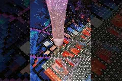 Orange glow 🧡✨ #asmr #diamondpainting #diamondart