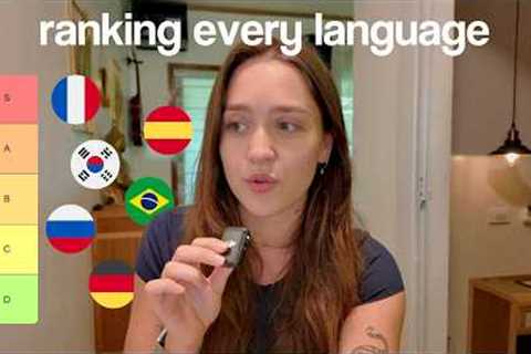 ranking every language I've ever studied