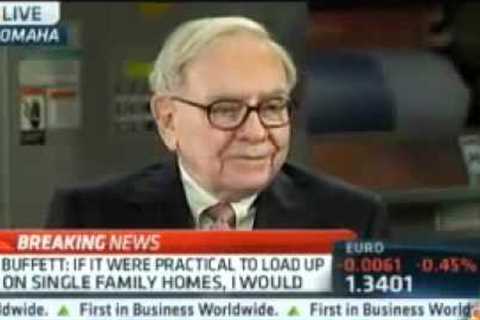 Warren Buffet commented about Single Family Homes Rental Properties on CNBC