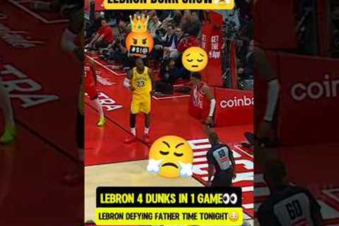 LeBron DUNKING all over The Rockets😤