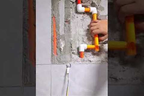 Repair process of wall water pipe damage- Good tools and machinery make work easy