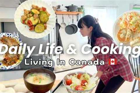 Living in Canada 🇨🇦 | Grocery shopping, cozy home cooking | Cooking Japanese Food in Canada