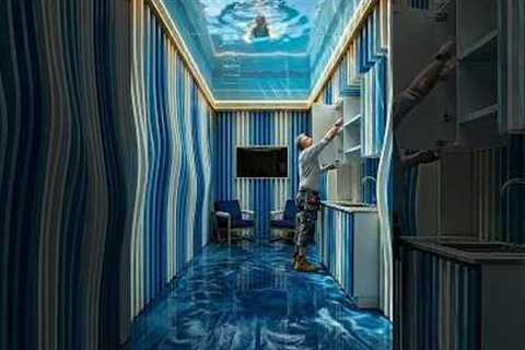 Turning a Shipping Container Into a Hidden Luxury Room #containerhome #construction