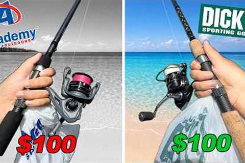 $100 Academy vs Dick’s Budget Fishing Challenge (Saltwater)