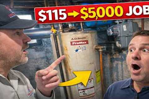 BACKFLOW ANNUAL TEST CONVERTS INTO PLUMBING MAINTENANCE SIGN UP AND WATER HEATER REPLACEMENT