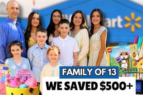 Huge Grocery Haul for Our Family of 13… Saved $500?! | Walmart + Discount Stores