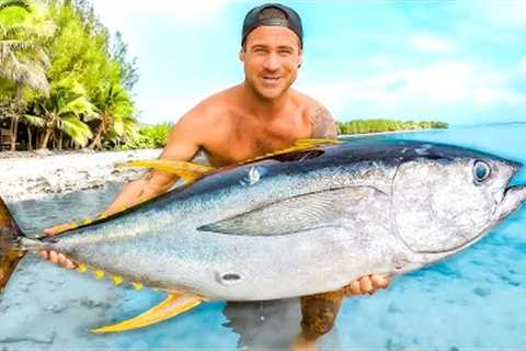 Giant Tuna Catch And Cook