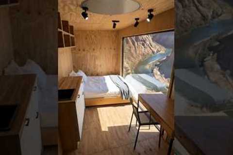 I Built a Secret Container Room Inside a Cliff #shorts