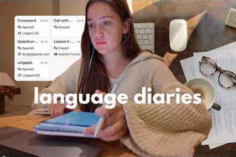 days in my life studying 3 languages (& making a new study plan) ⭐️ spanish, french, russian