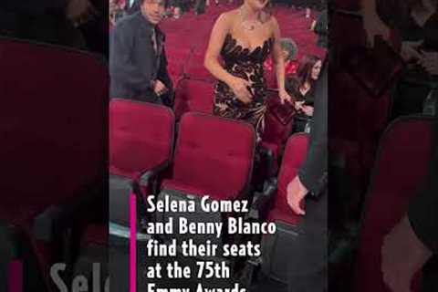 #SelenaGomez  and #BennyBlanco Find Their Seats at the 75th #EmmyAwards