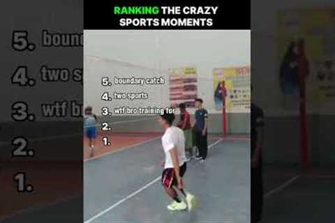 Ranking the crazy sports moments #shorts #ranking