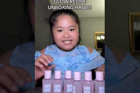 MY LITTLE SISTER UNBOXING HER FIRST EVER PR PACKAGE FROM GLOW RECIPE!? | Sean Anthony
