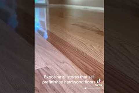 Watch before buying prefinished hardwood floors! #prefinished #hardwoodflooring #tips #tipsandtricks