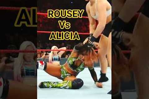 RONDA ROUSEY Destroyed ALICIA!💪💯 Unstoppable Fight!🔥 #wwe #fighting #raw #gym #wweraw #wwefights