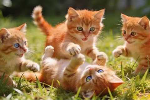 😻Beautiful Kittens Playing in front of the house | Funny Cat Videos | Hilarious Cat Compilation