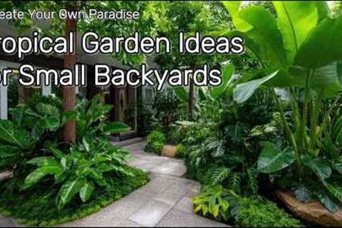 🌴Tropical Garden Ideas for Small Backyards | Create Your Own Paradise 🌺🌴