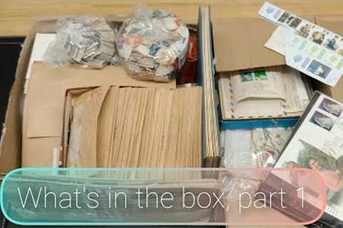 A Joyful Hobby 🎶, what's in the box of stamps part 1