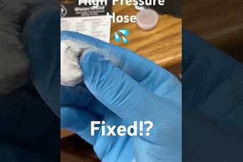 JB WaterWeld Fixes High Pressure Water Line!? 💦 #repair #athome #diy #fixed #waterpressure #texas