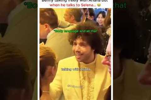 Benny talking freely with Ariana but when he talks to Selena… 😭 #selenagomez #shorts