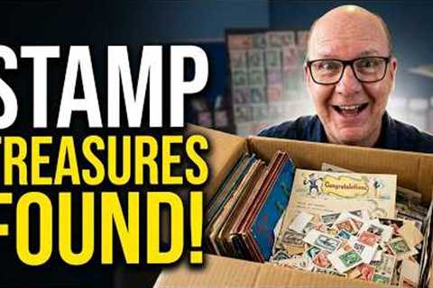 I bought 2 boxes of old stamps for $50 - Let's Unbox!