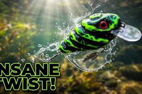 I Made a Twisted Fishing Lure Insane Action!