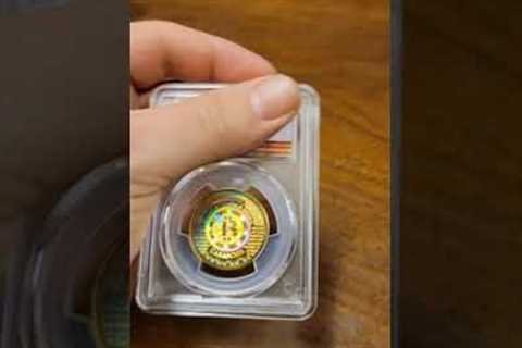 Physical bitcoin 🤯 #coins #numismatics #bitcoin #money #crypto
